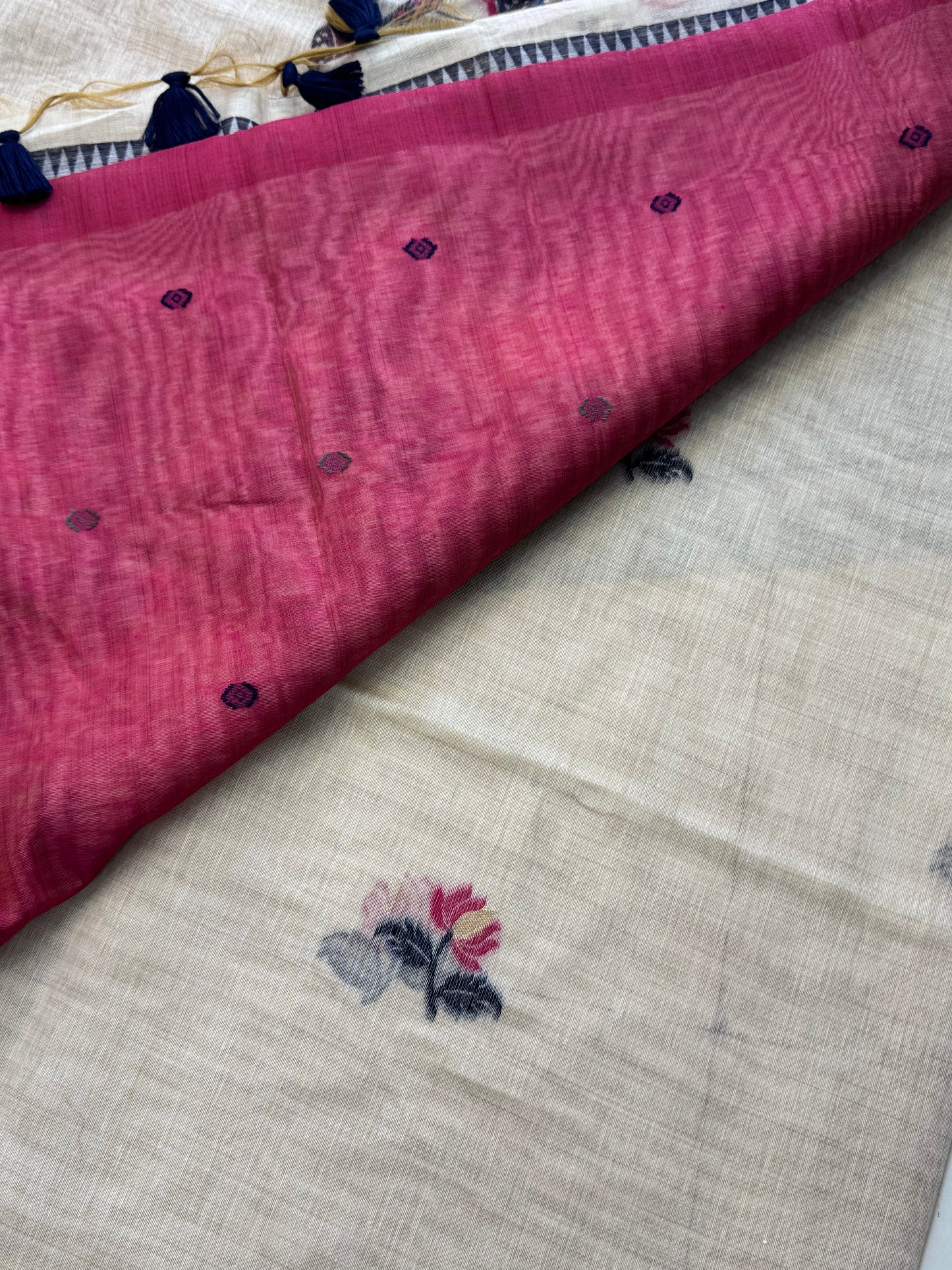 Muga Cotton Silk Saree