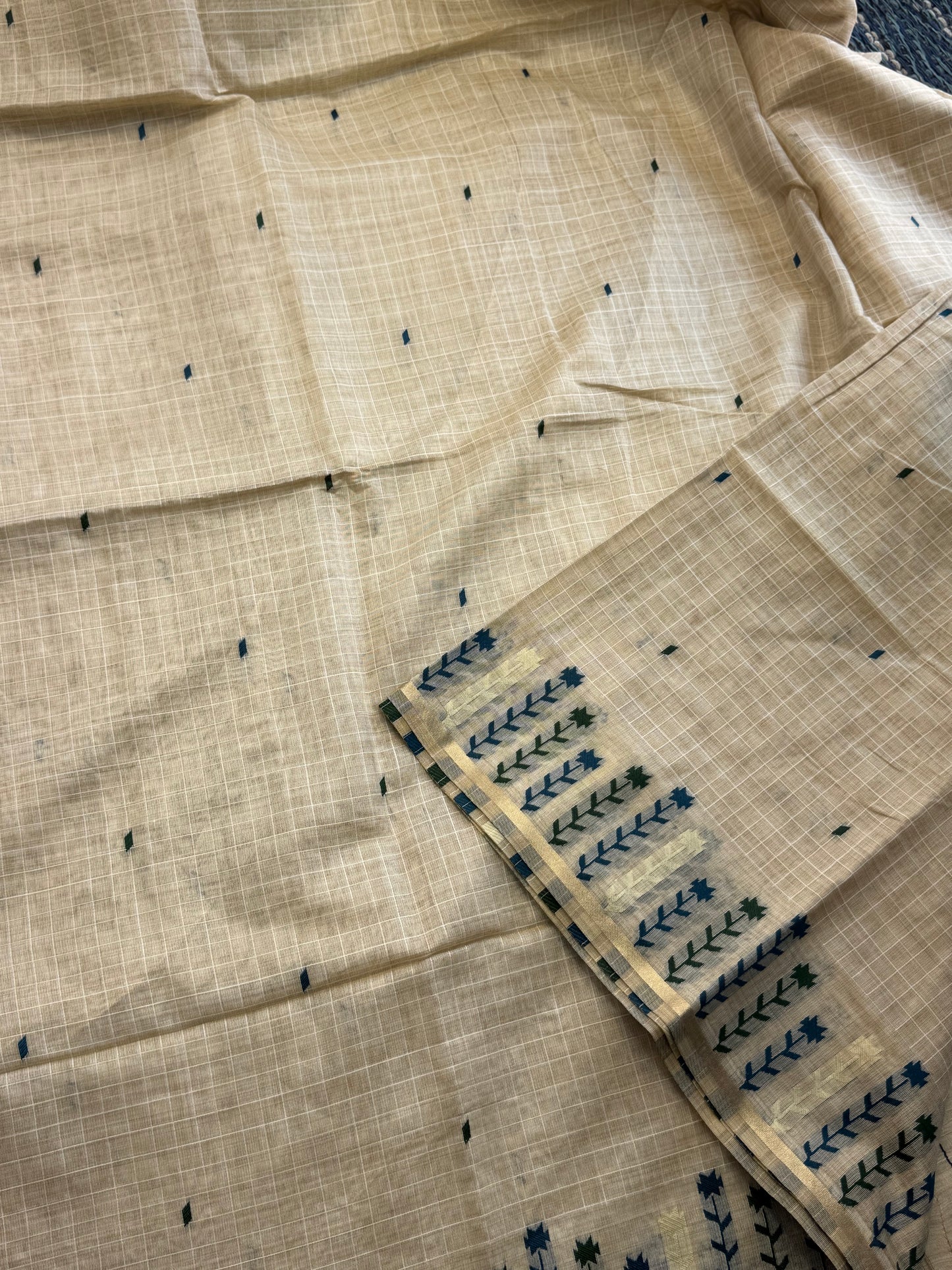 Muga Cotton Silk Saree