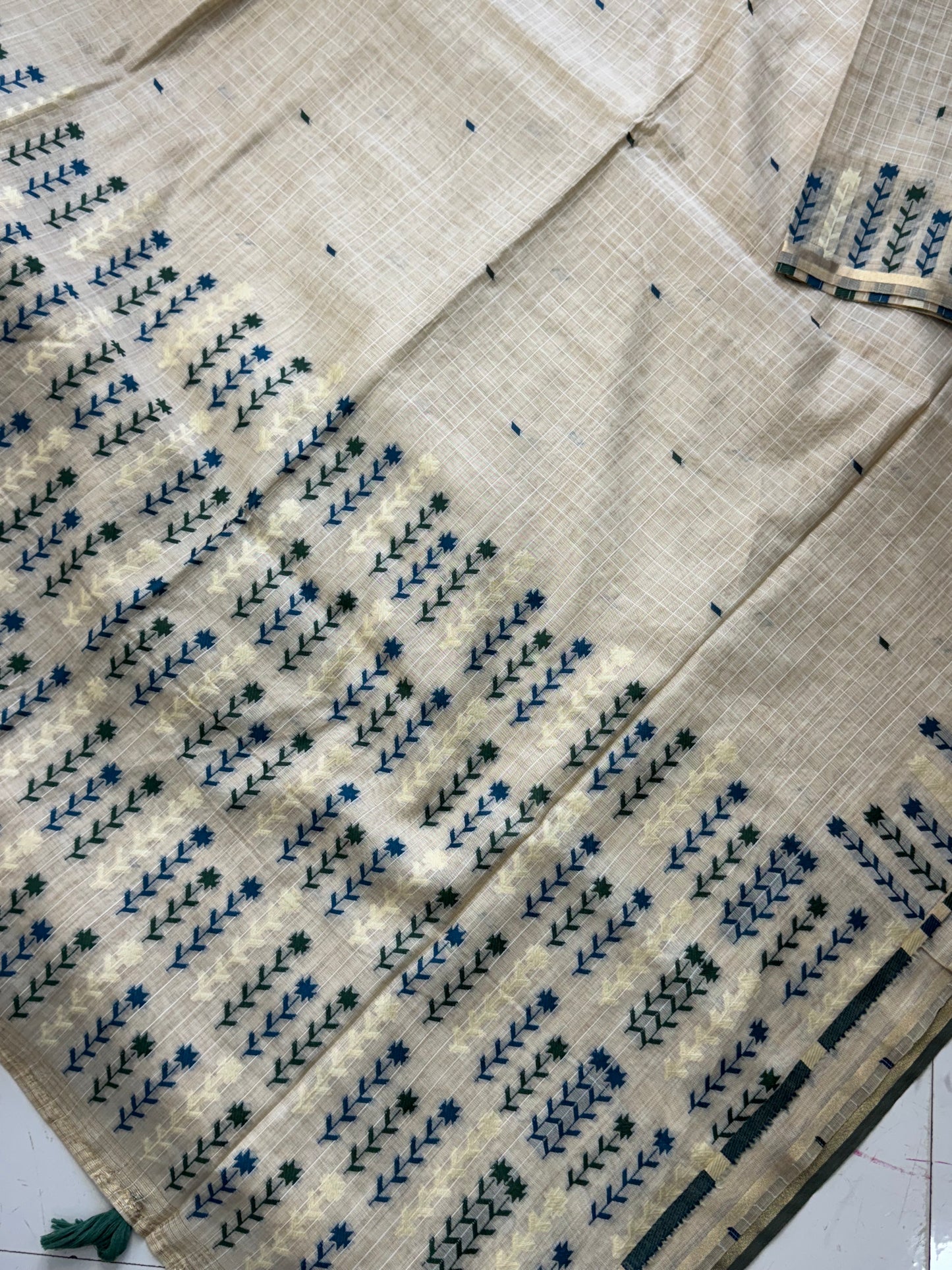Muga Cotton Silk Saree