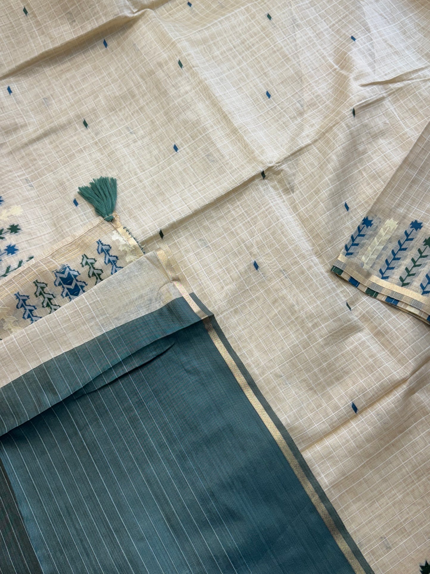 Muga Cotton Silk Saree