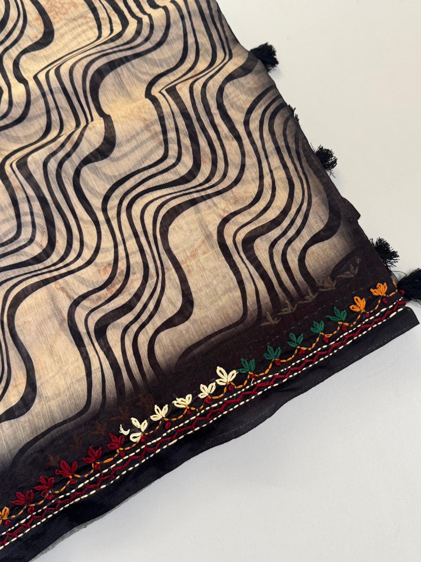 Semi Chanderi Silk Saree