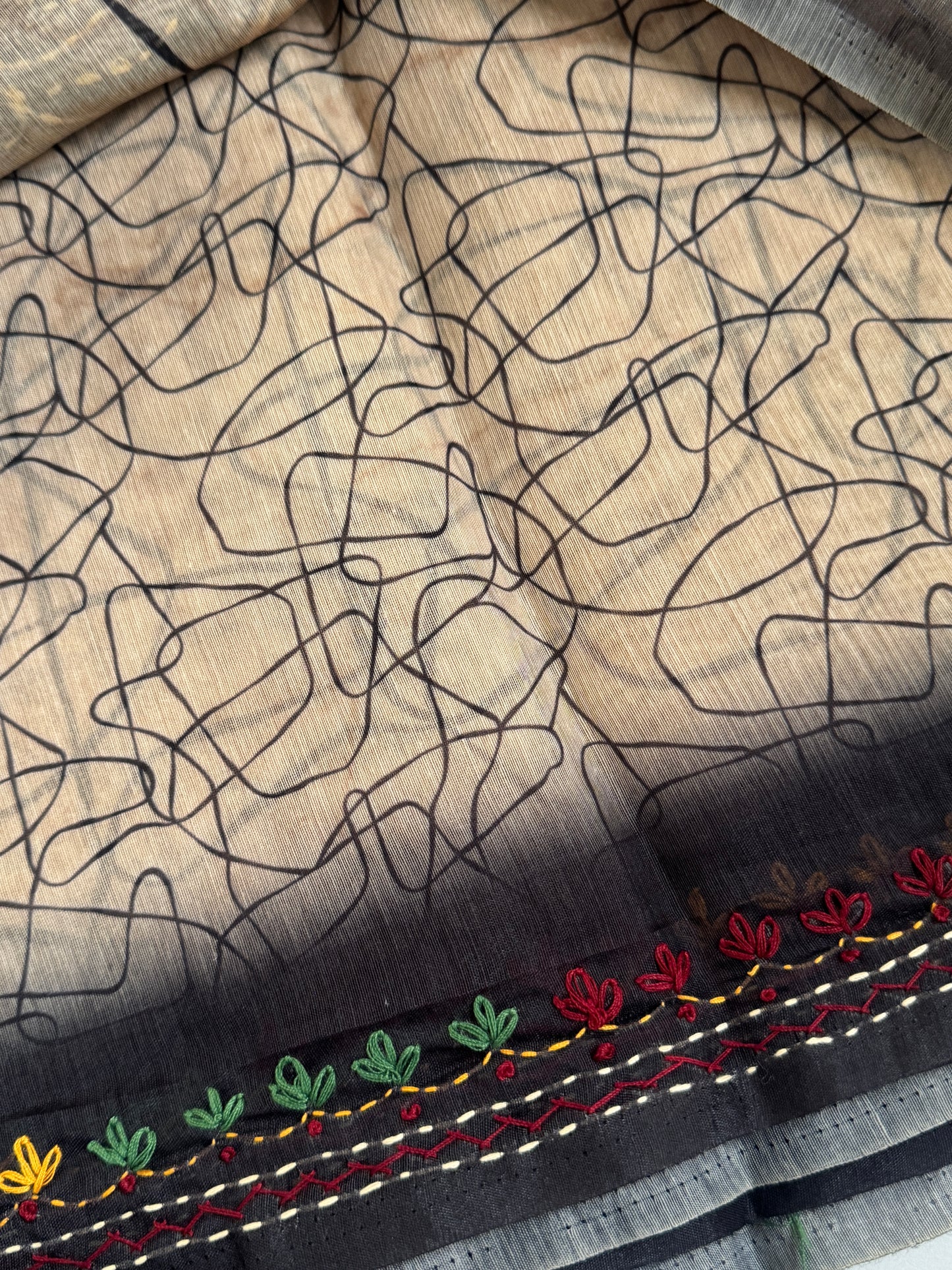 Semi Chanderi Silk Saree