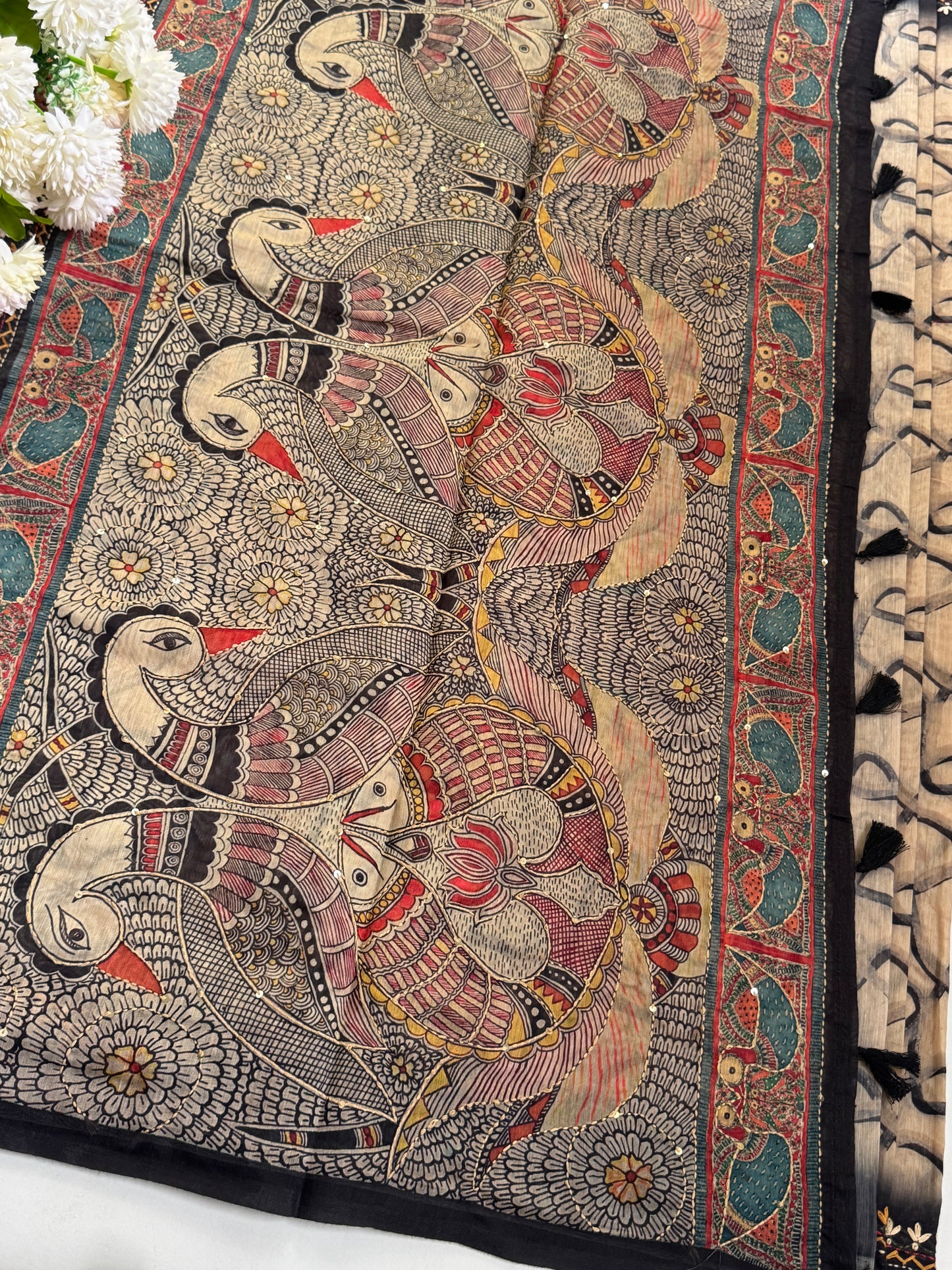 Semi Chanderi Silk Saree
