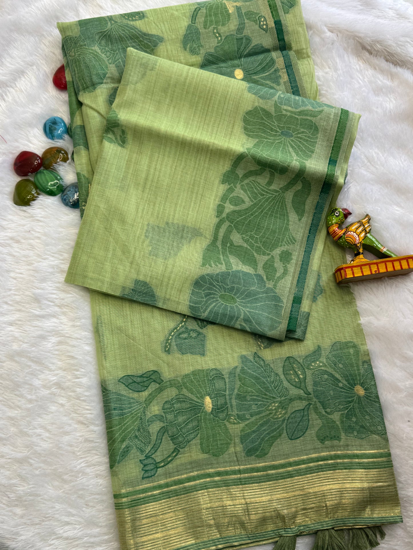 Muga Cotton Silk Saree