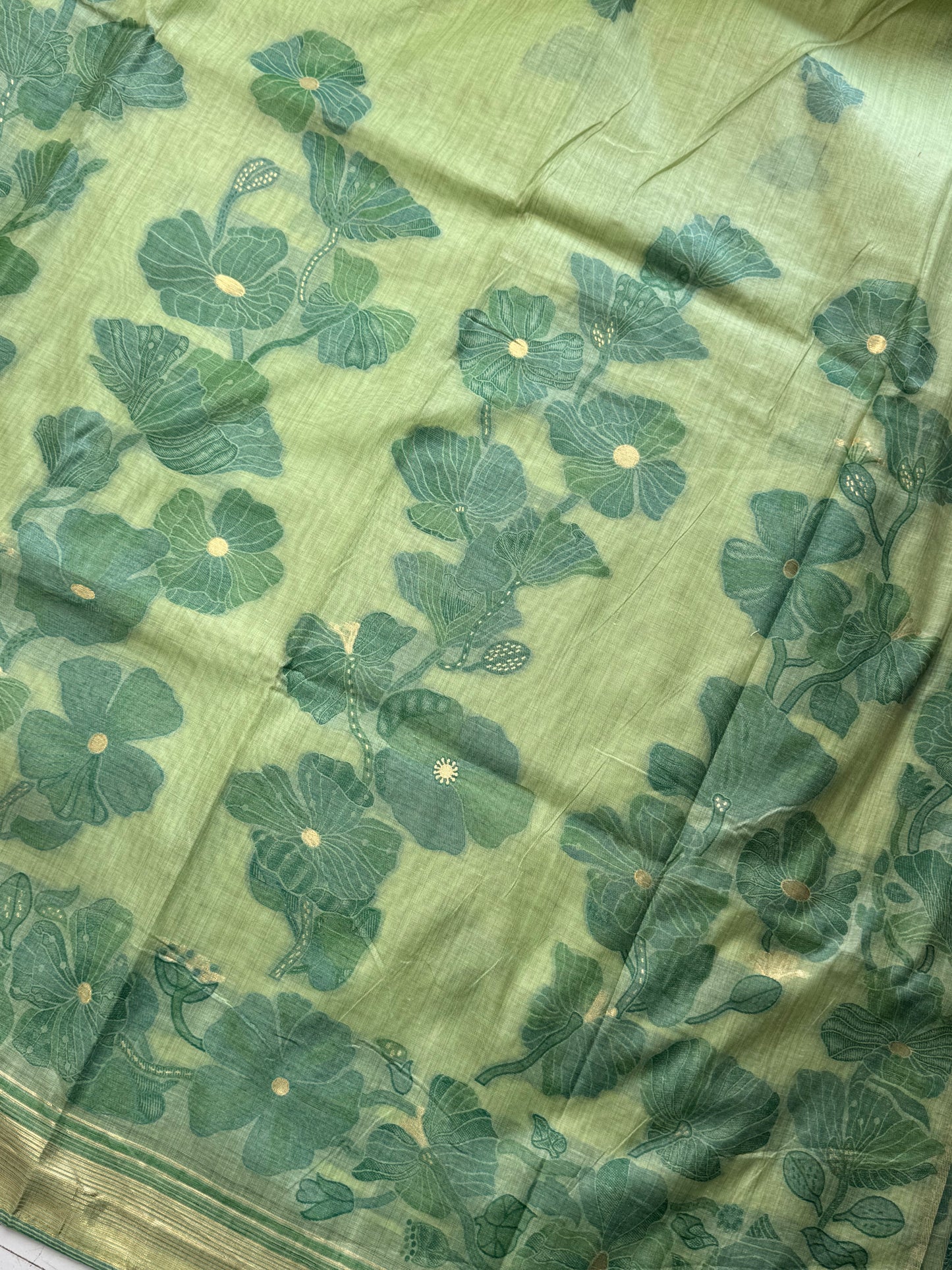 Muga Cotton Silk Saree