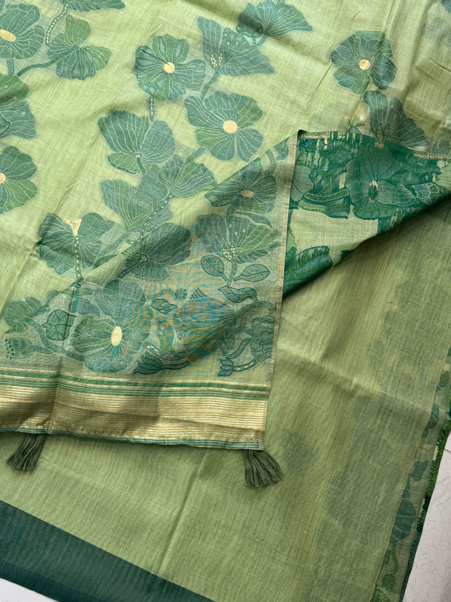 Muga Cotton Silk Saree
