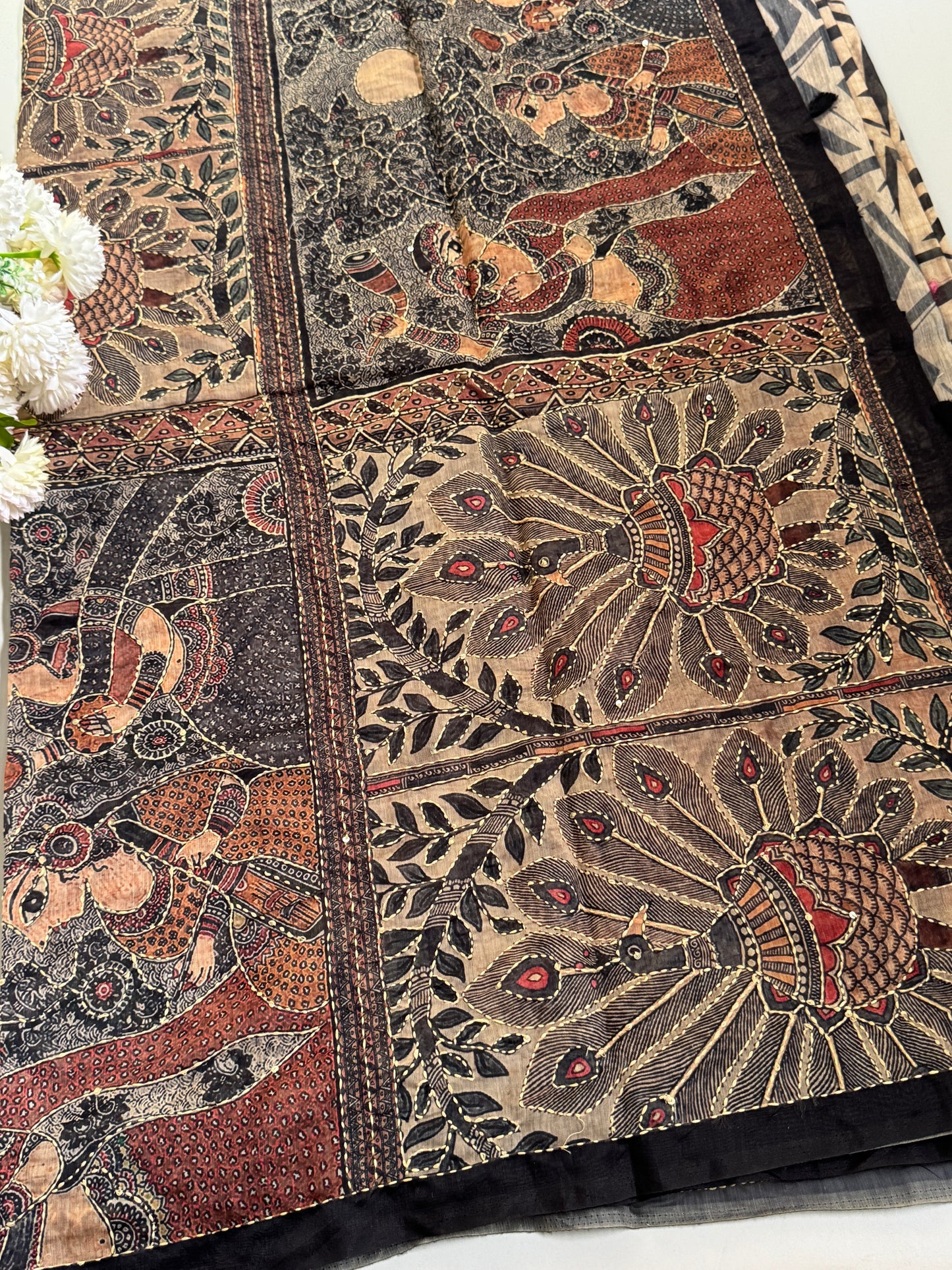 Semi Chanderi Silk Saree