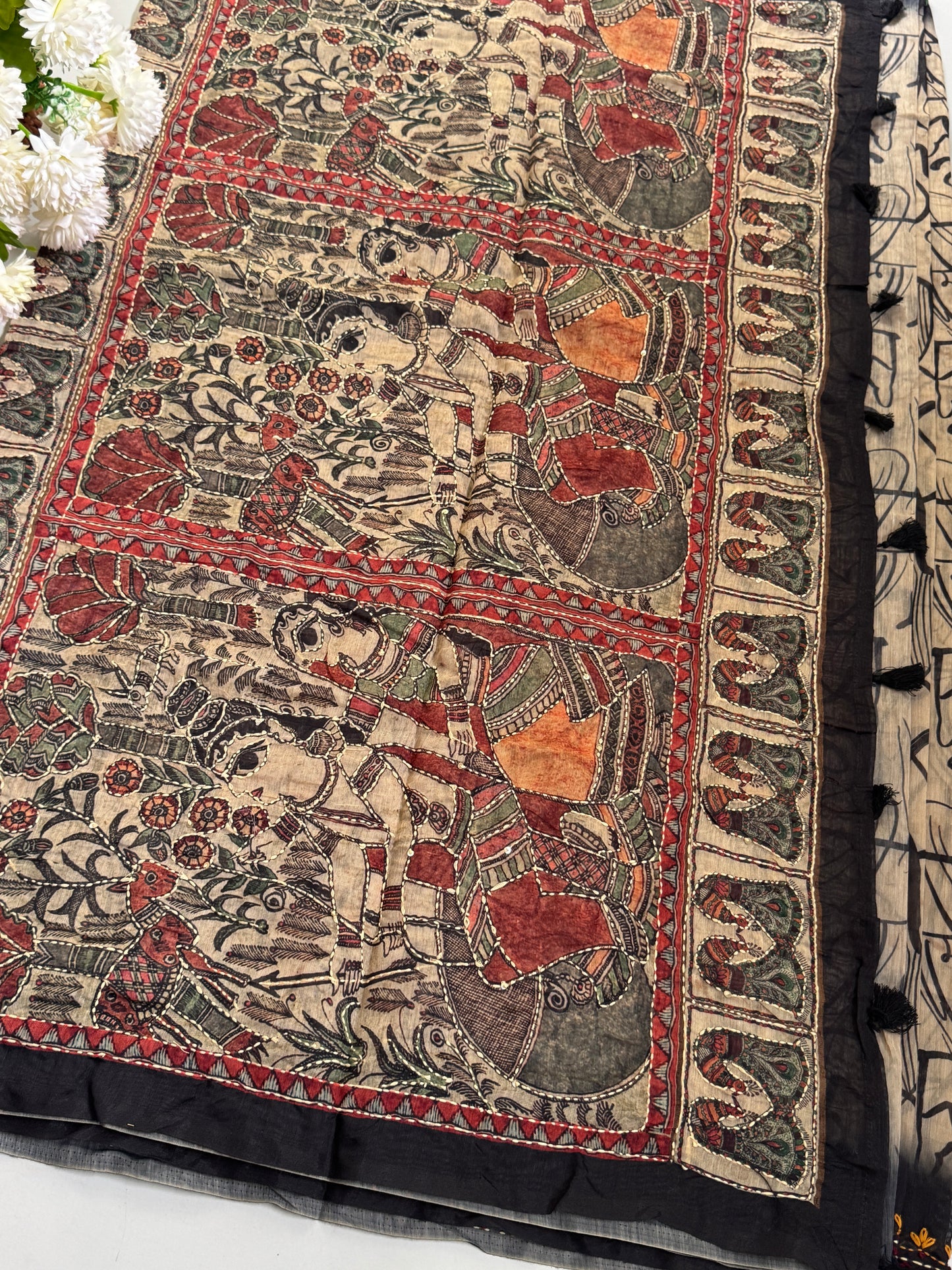 Semi Chanderi Silk Saree