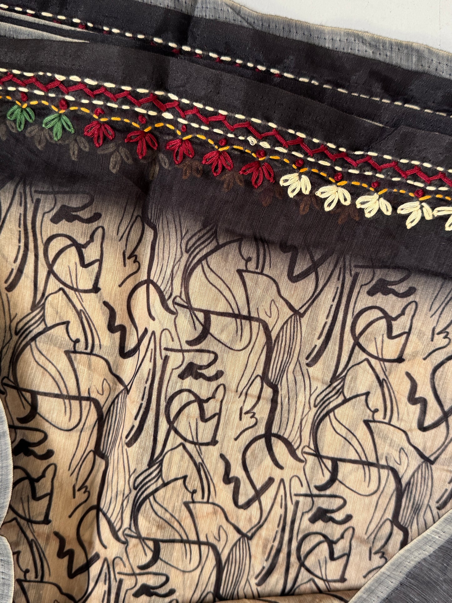 Semi Chanderi Silk Saree