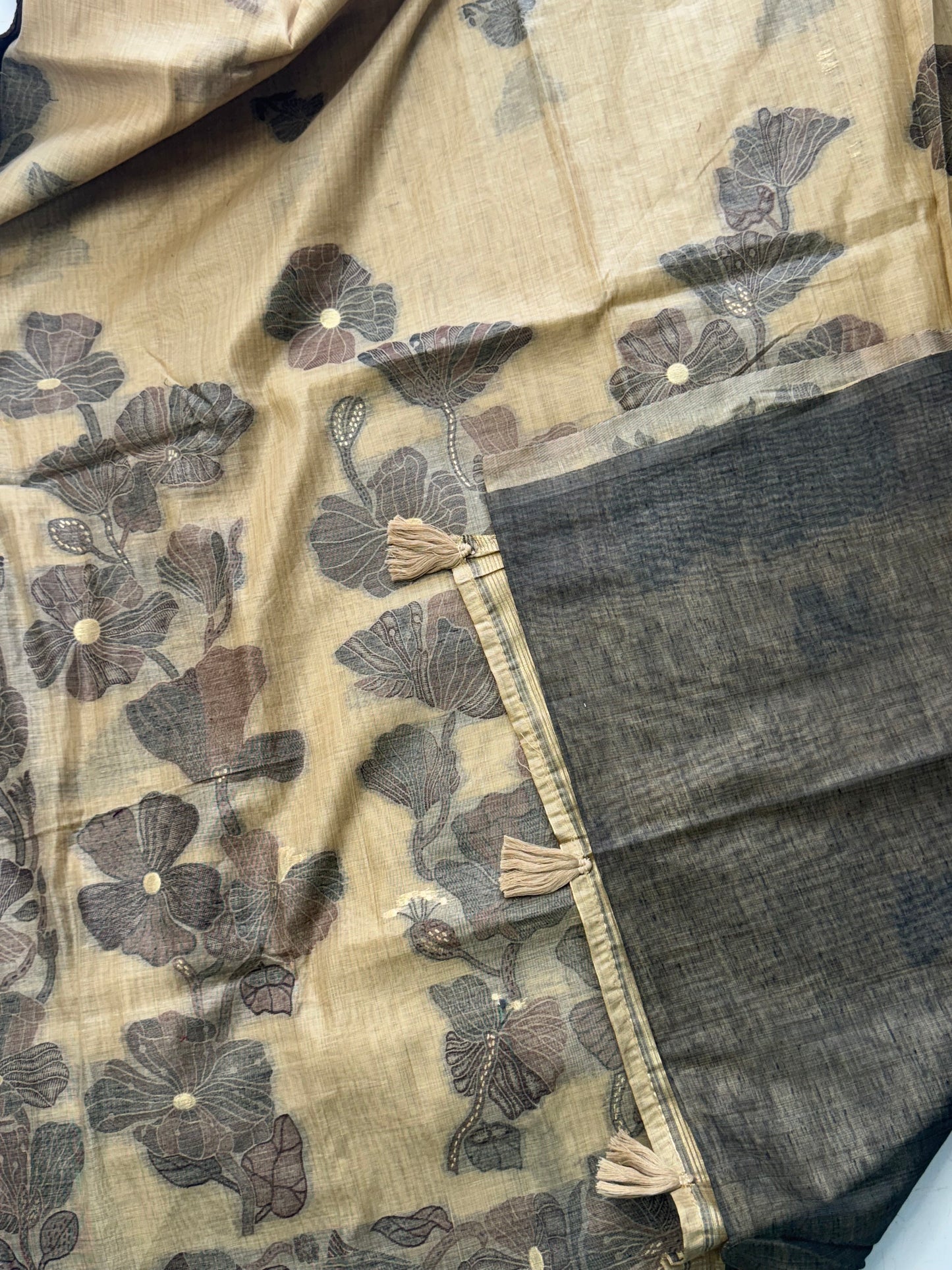 Muga Cotton Silk Saree