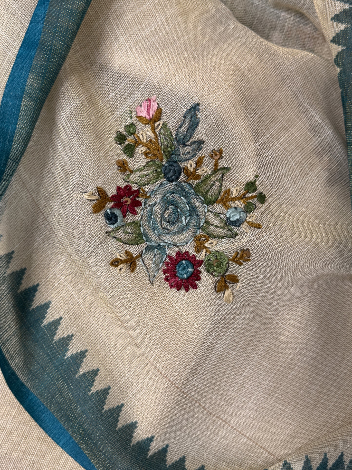 Tissue Linen Saree