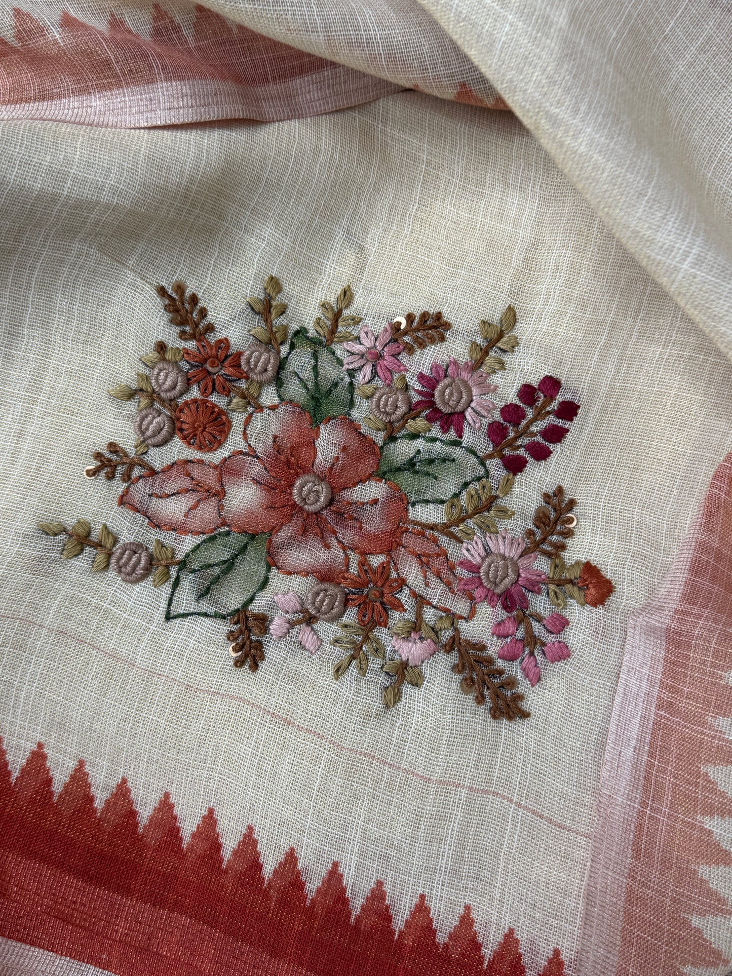 Tissue Linen Saree