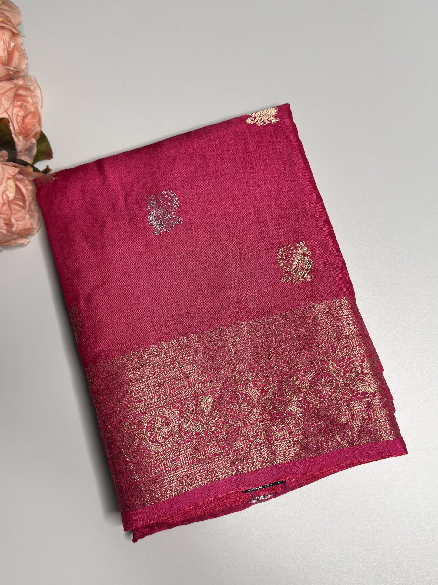 Semi Munga Crepe Saree