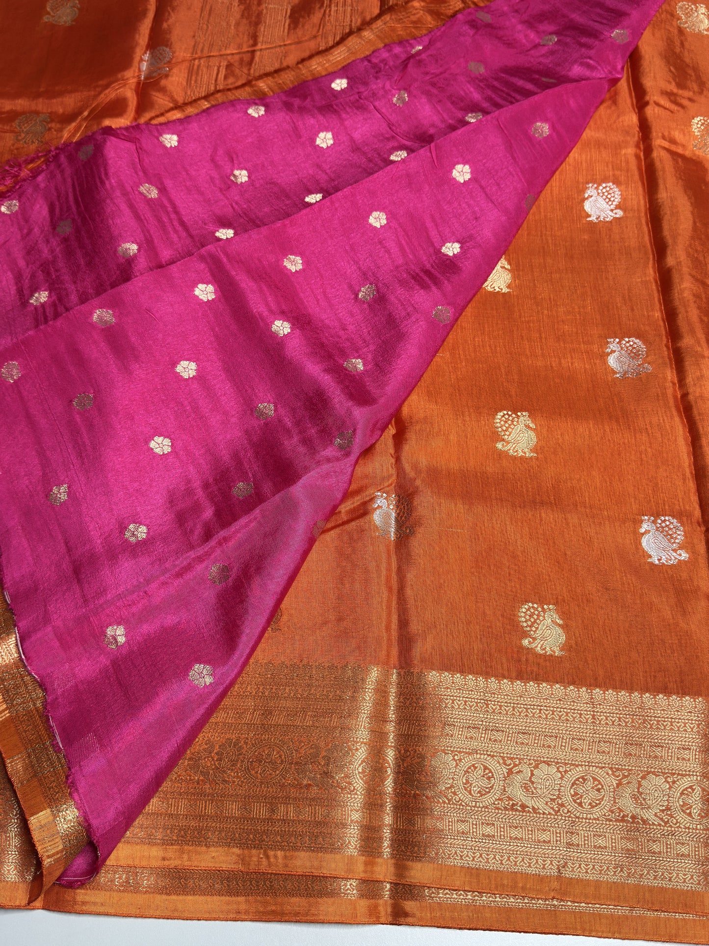 Semi Munga Crepe Saree