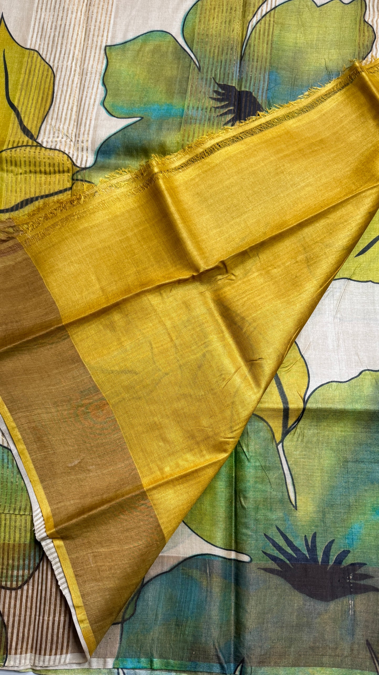 Handloom Pure Tussar Silk Saree