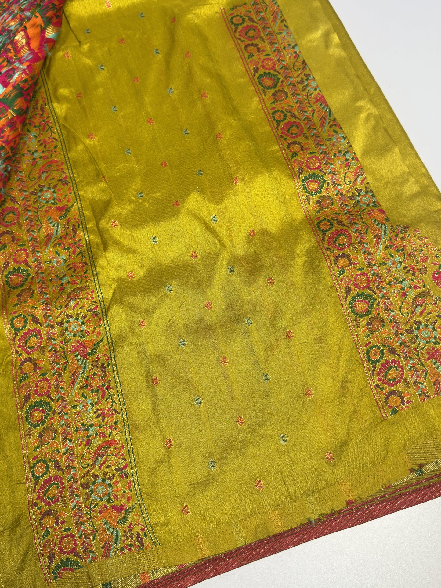 Semi Pashmina Silk Saree