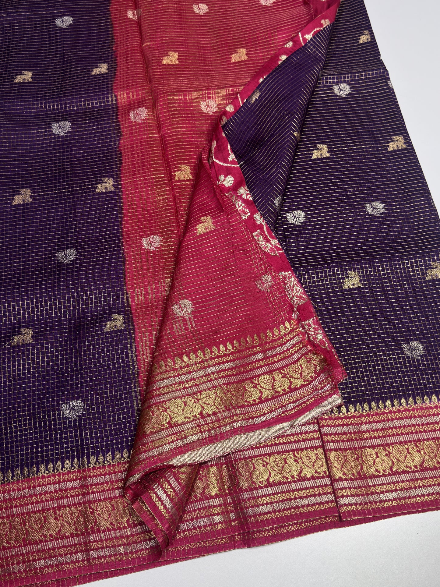 Semi Munga Crepe Saree
