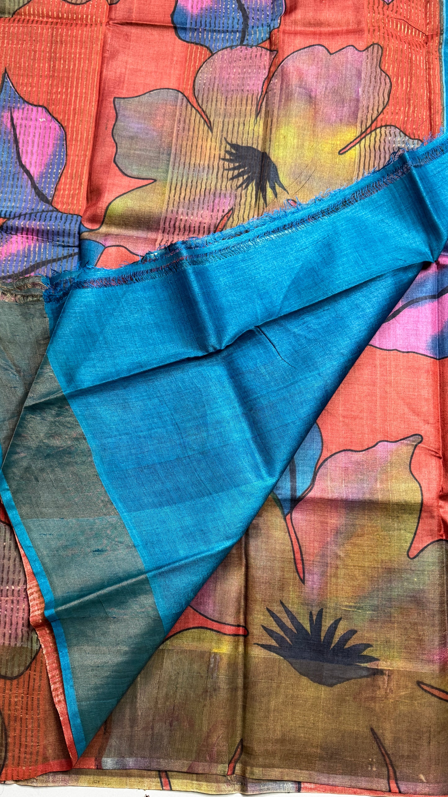 Handloom Pure Tussar Silk Saree