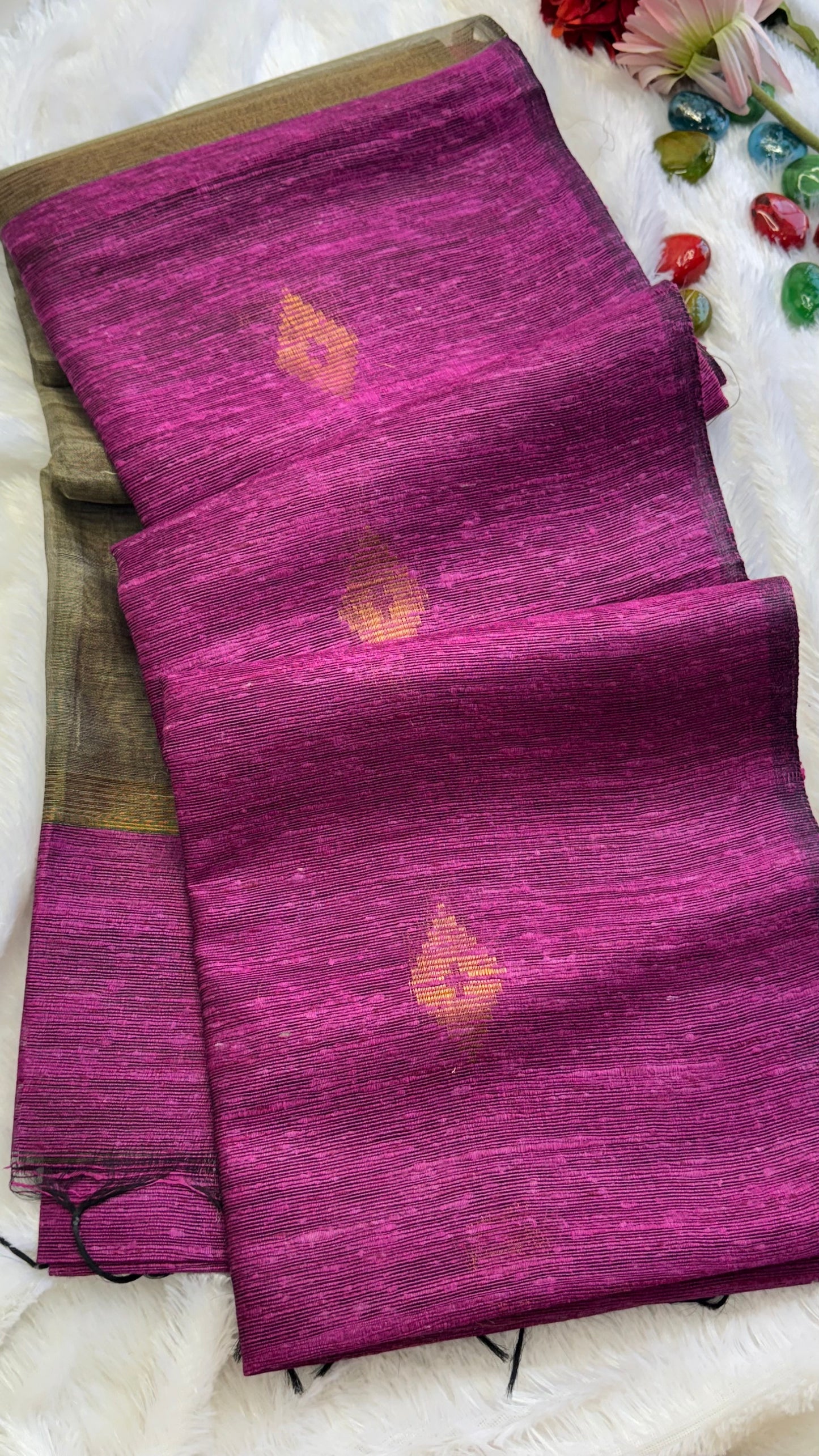 Semi Jute silk saree