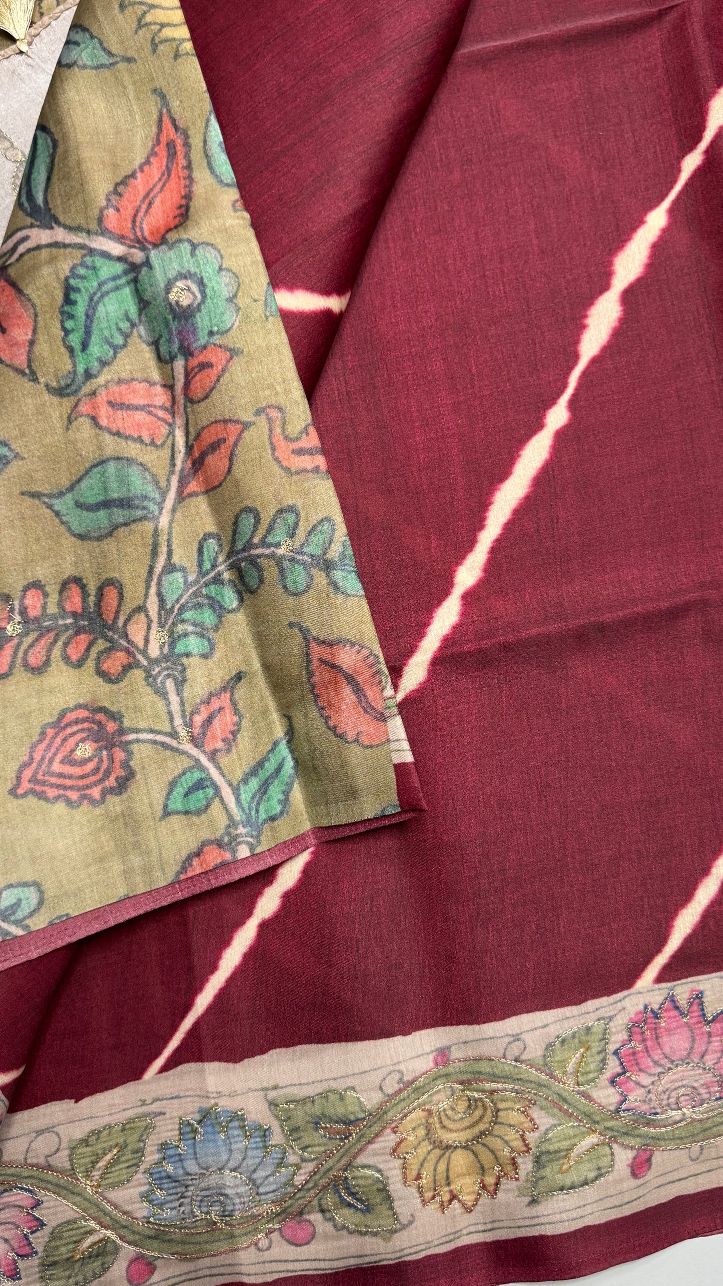 Chanderi Fusion Saree