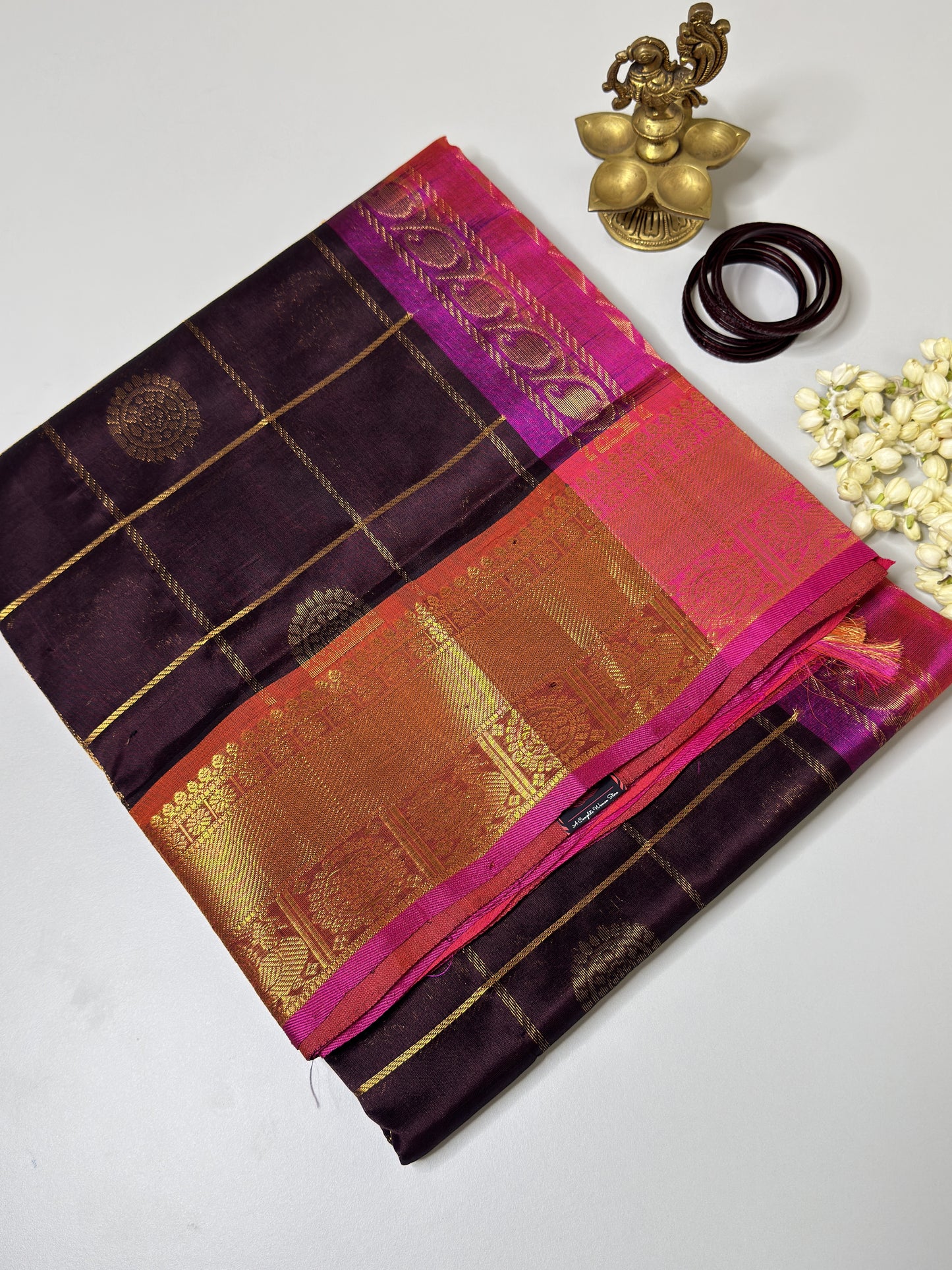Mayil Chakram Silk Cotton Saree