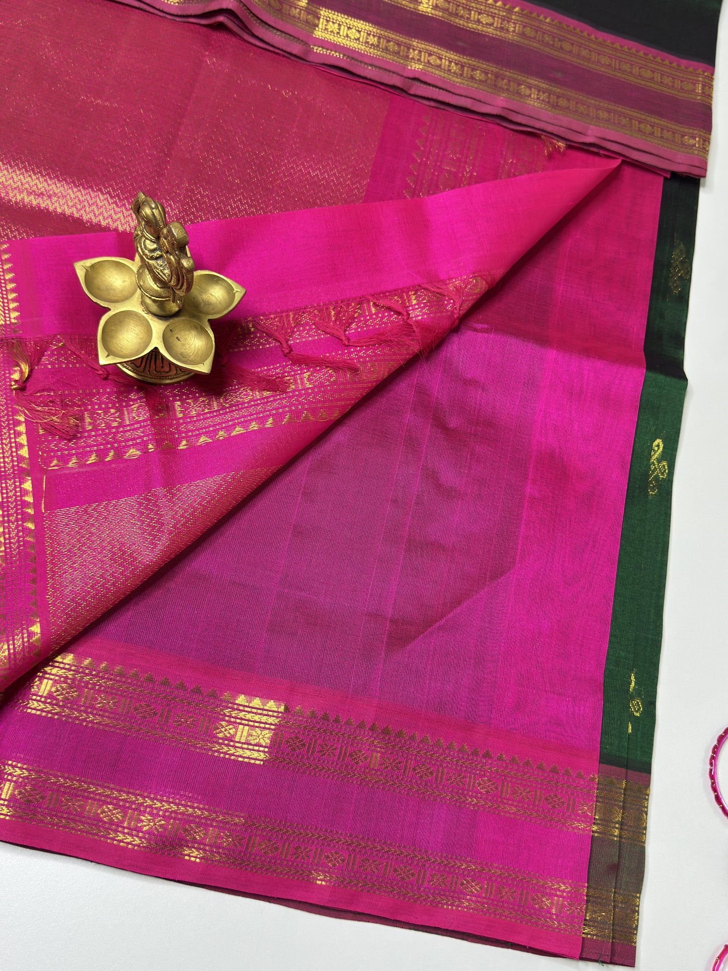 Kolam Zari Motif Silk Cotton Saree