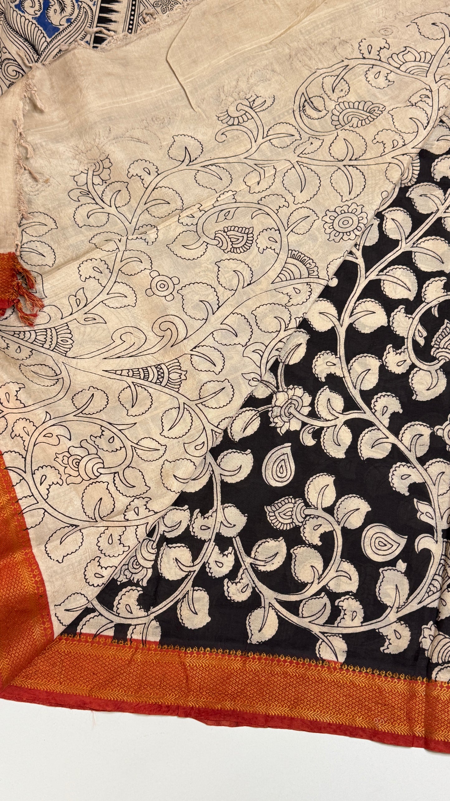 Kalamkari Chennuri Silk Saree