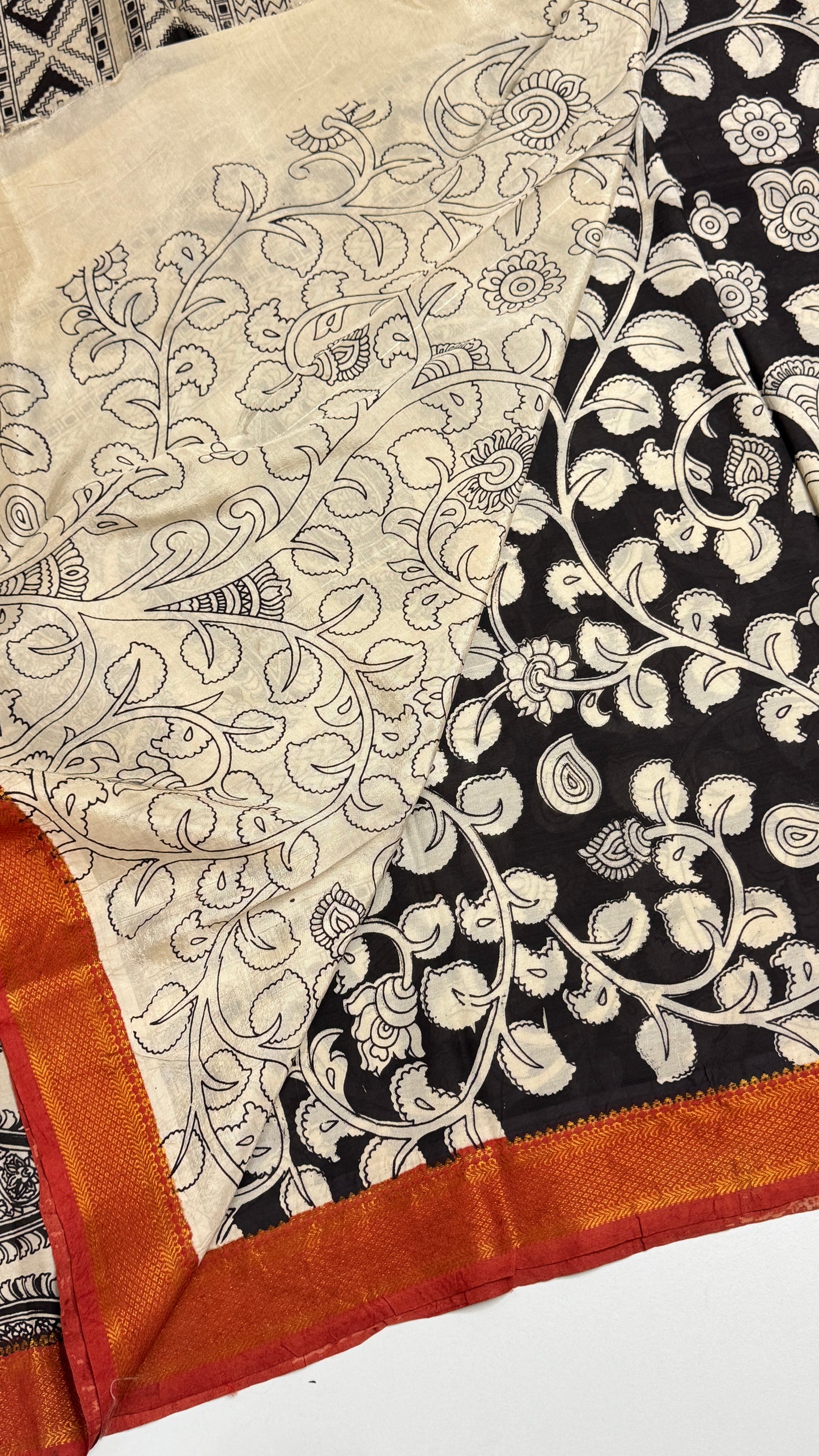 Kalamkari Chennuri Silk Saree
