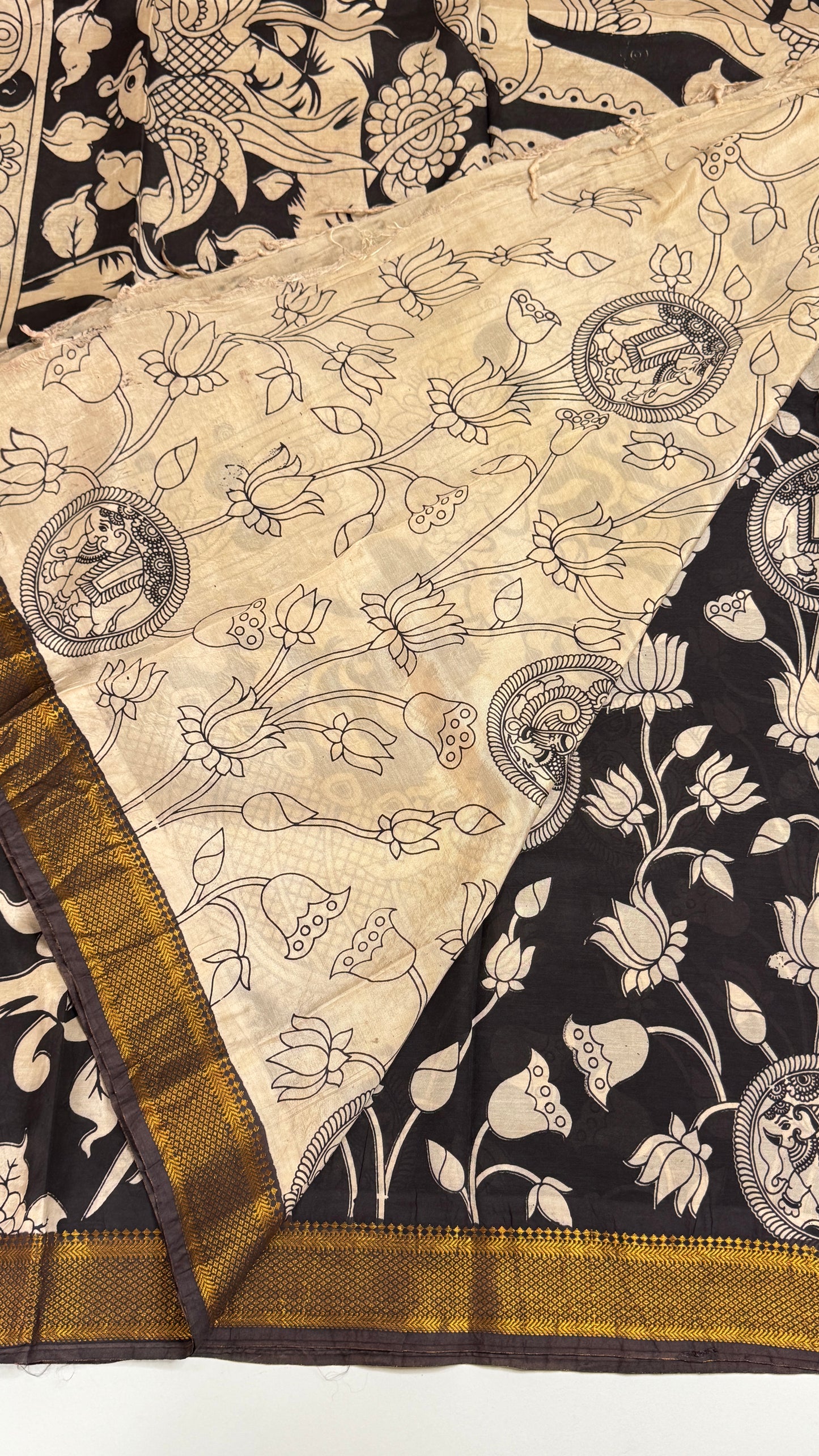 Kalamkari Chennuri Silk Saree
