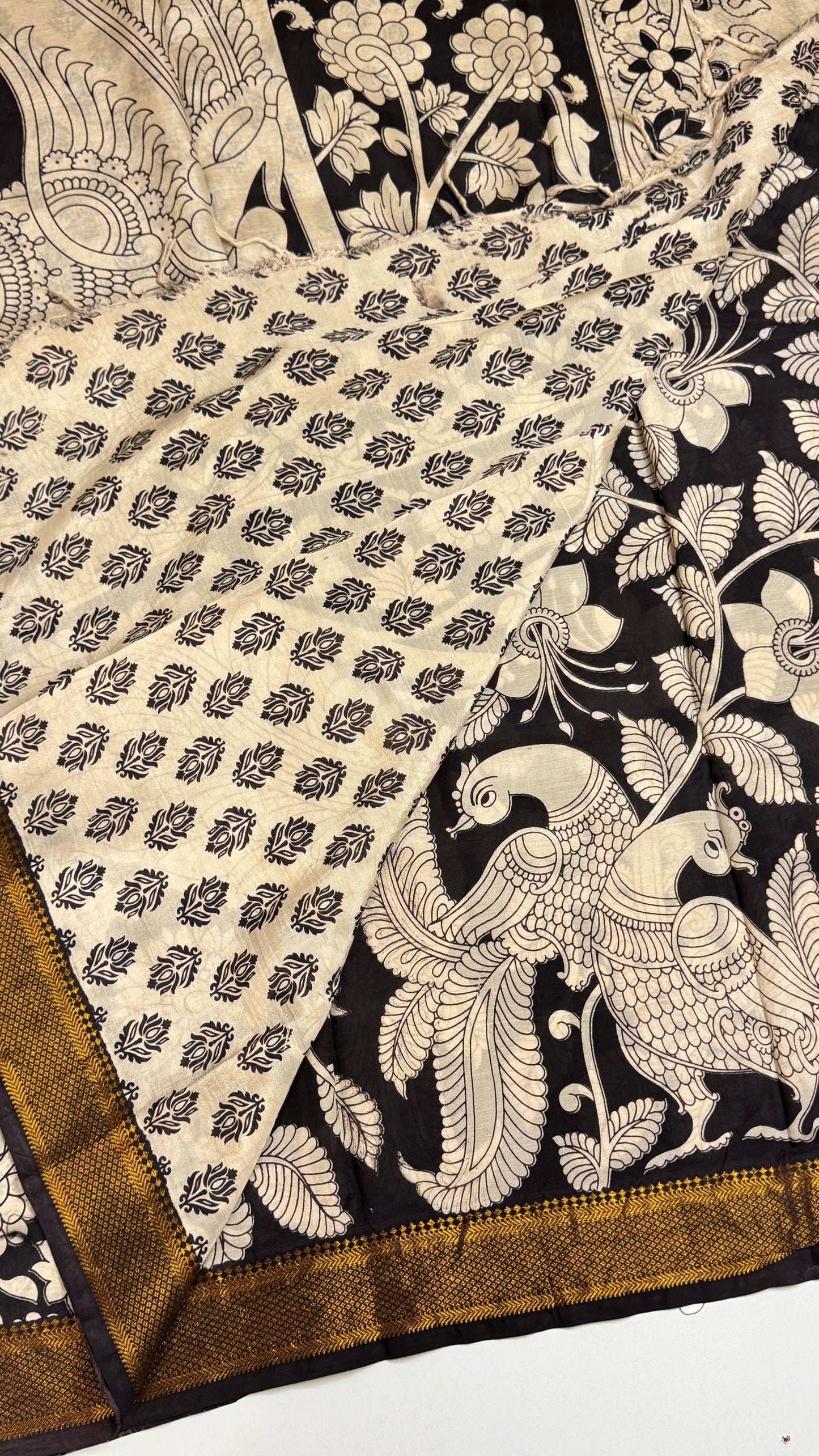 Kalamkari Chennuri Silk Saree