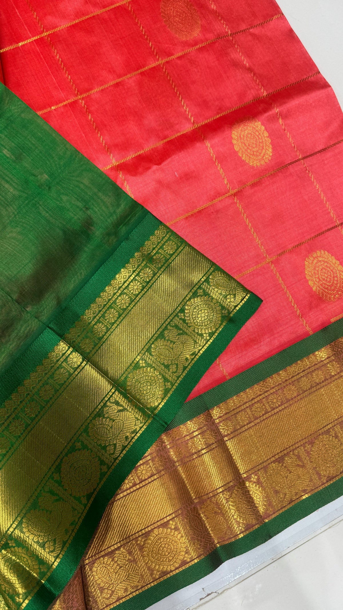 Mayil & Chakram Butta Pure Silk Cotton Saree