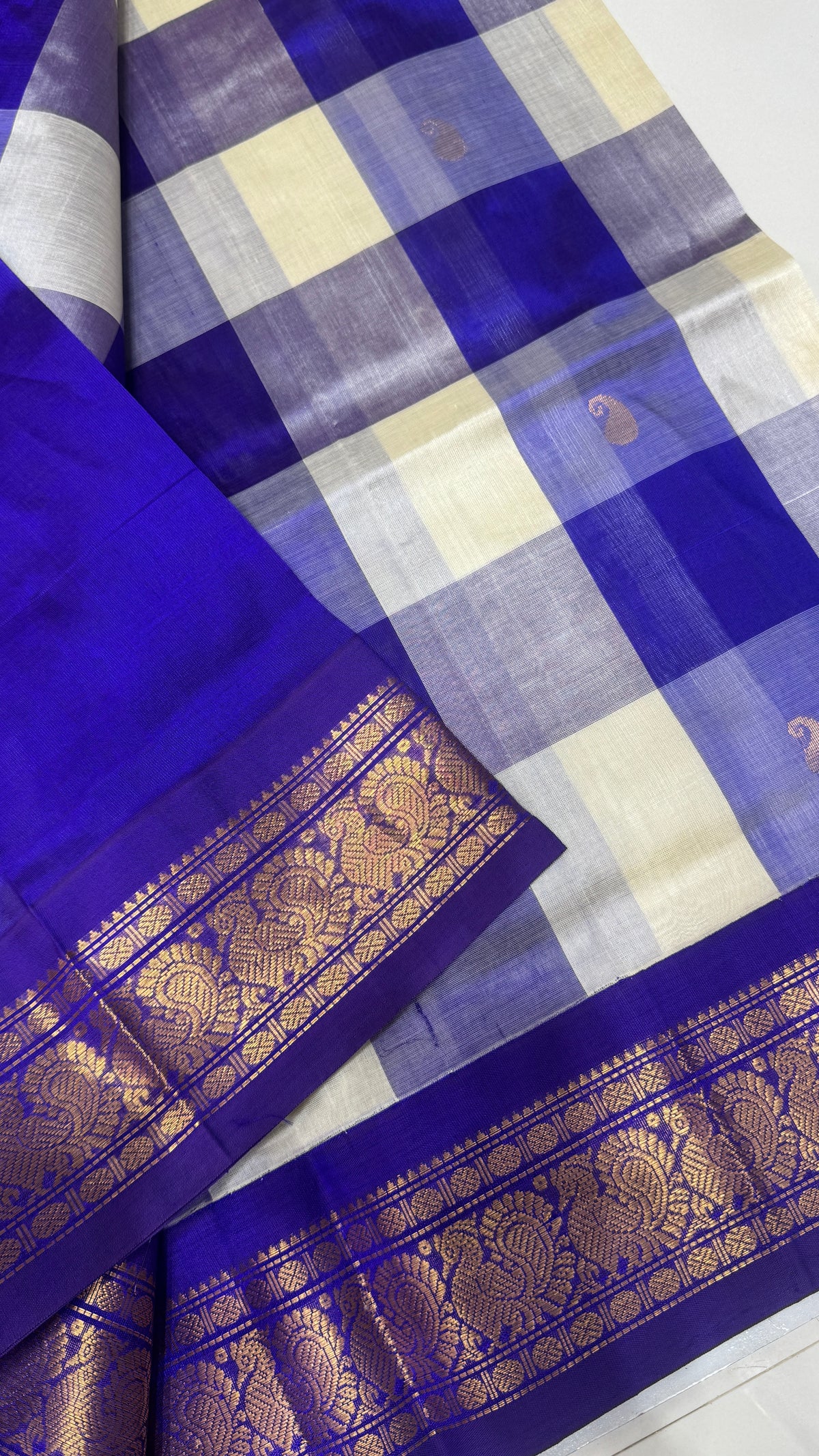 Korvai Palum Pazhamum Pure Silk Cotton Saree