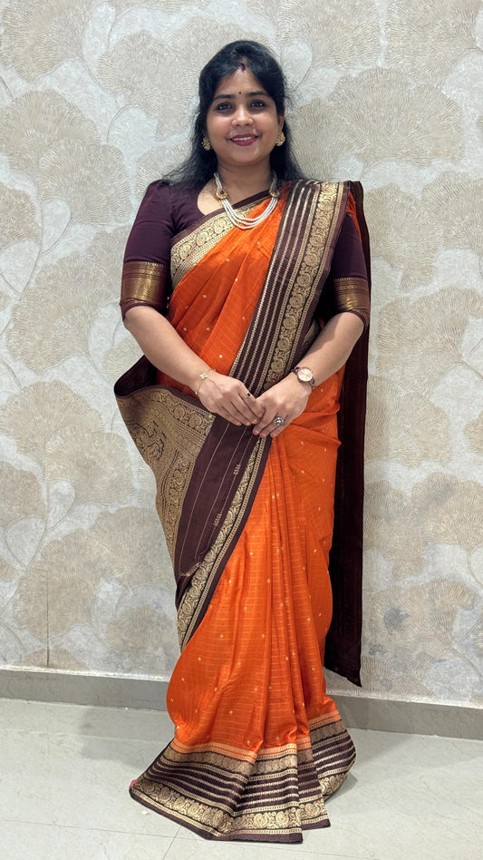Comment “link” to get the direct 🔗 

Banaras Munga Crepe Saree

✨ Book online through our website —