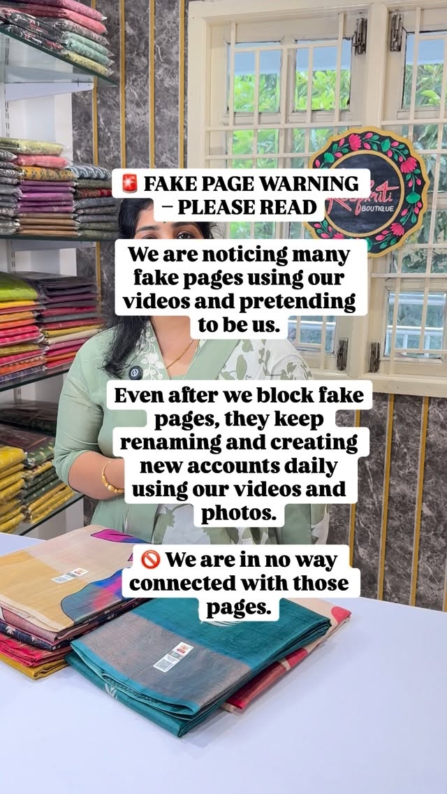 🚨 FAKE PAGE WARNING – PLEASE READ

Even after we block fake pages, they keep renaming and creating