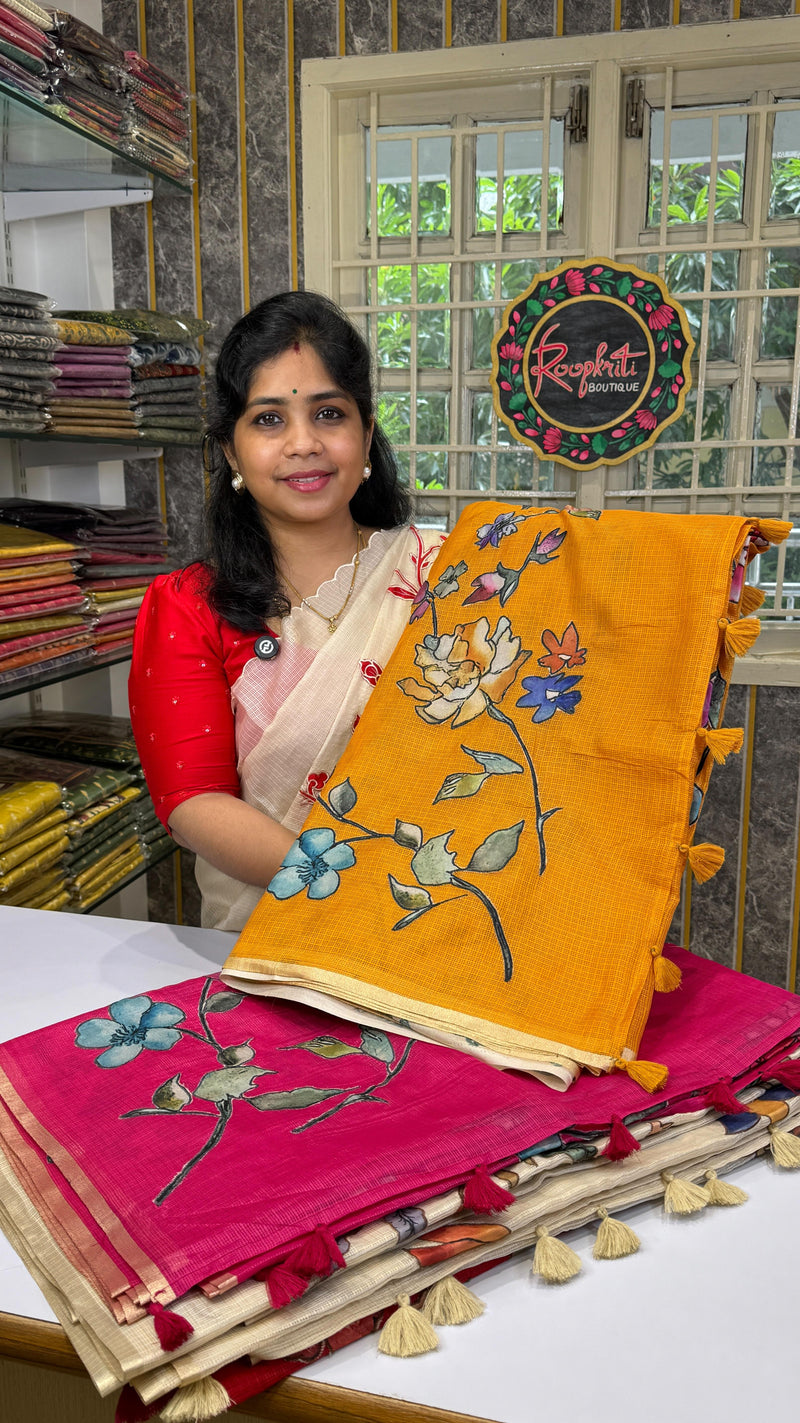 Comment “link” to get the direct 🔗 

Make a Statement with Our Signature Saree! 💥 

Kota silk appl