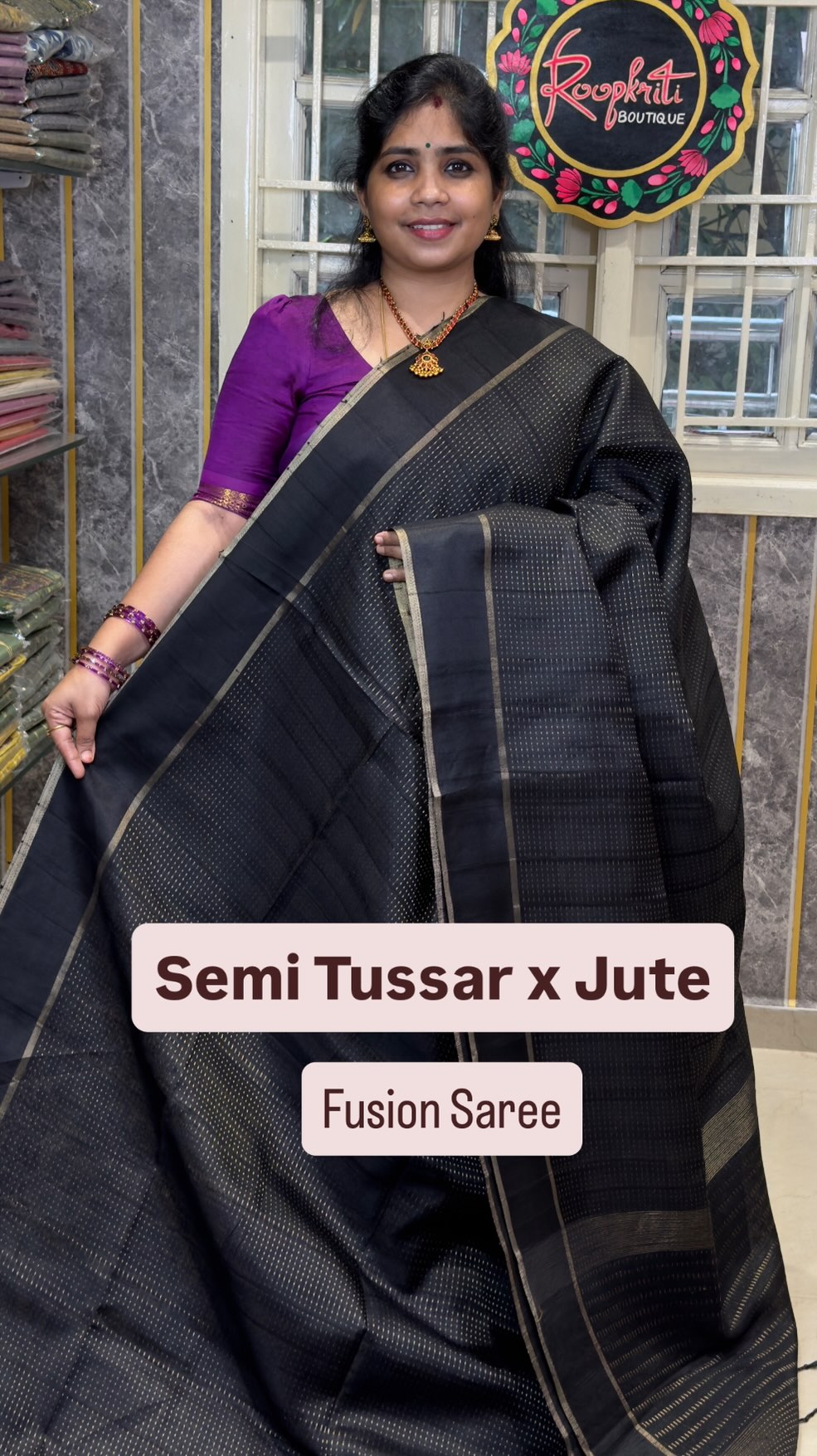 Comment “link” to get the direct 🔗 

Fusion Saree 
Semi Tussar X Jute Silk

✨ Book online through o
