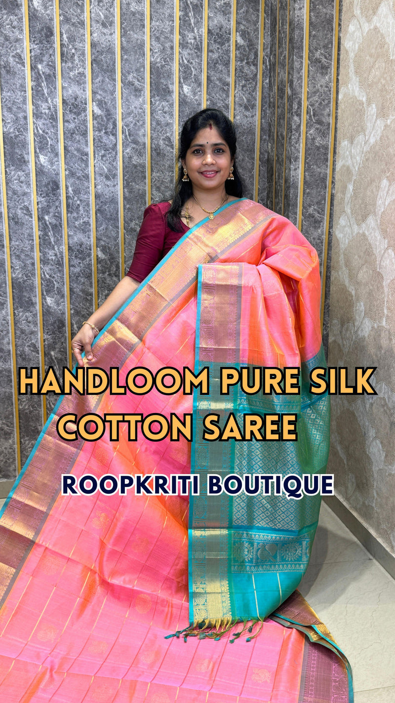 Comment ”Price”to get the direct purchase 🔗

Pure Silk Cotton Saree Light up your festive look with