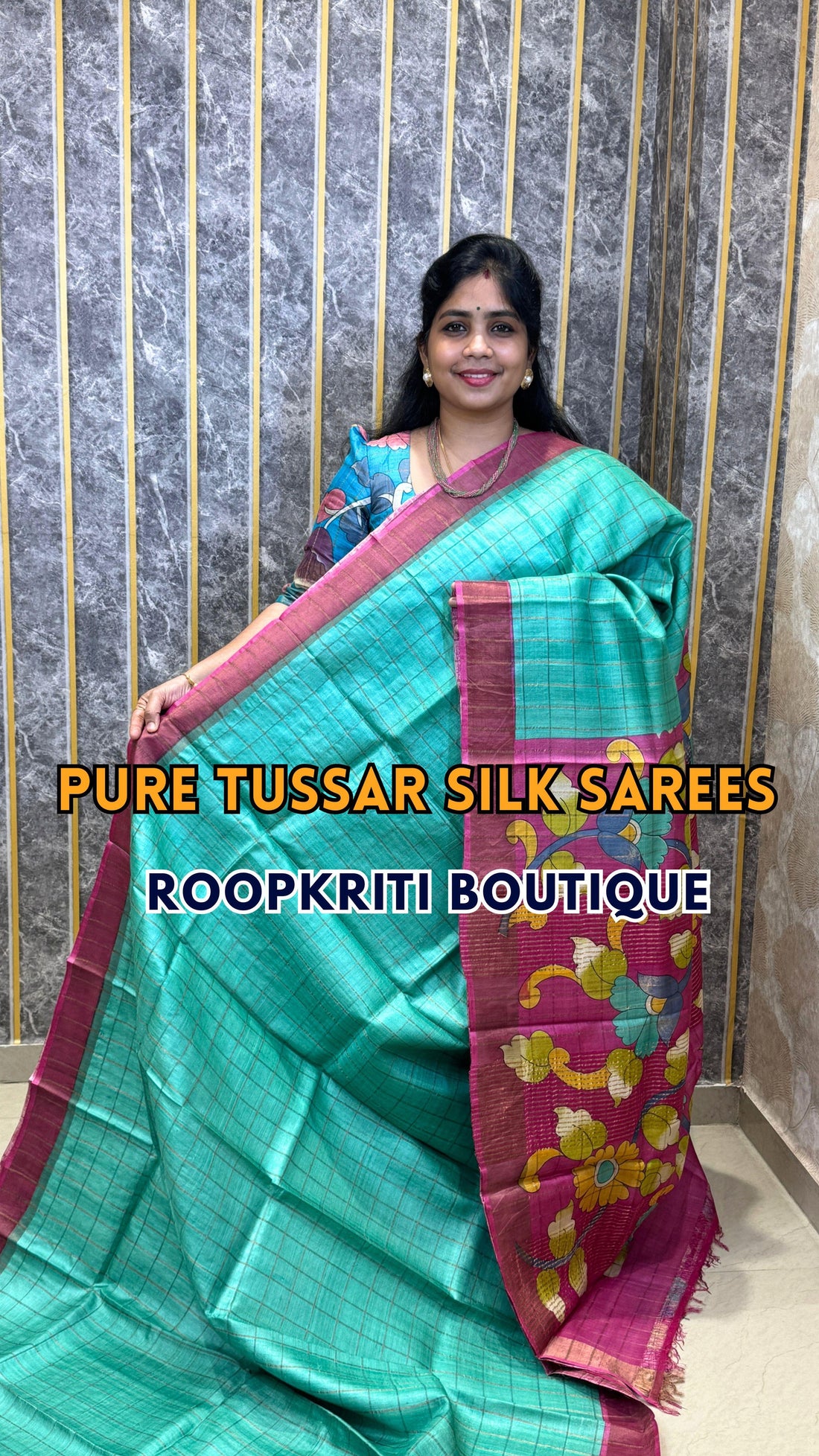 Comment ”Price”to get the direct purchase link 

Handloom Pure Tussar Silk Saree

✨ Book online thro