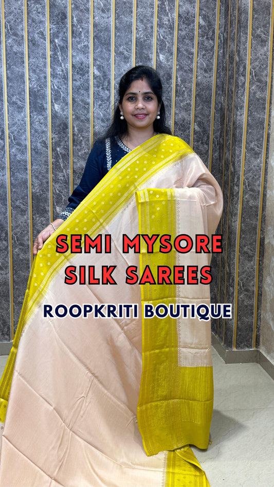 Semi Mysore Silk Saree

✨ Book online through our website — www.roopkritiboutique.com
 

📞 Contact: