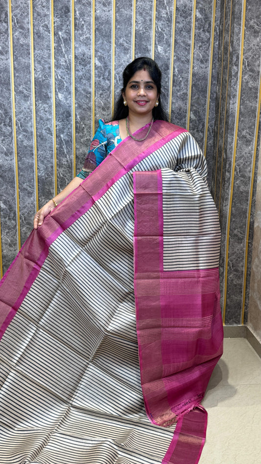 Comment ”Price”to get the direct purchase link 

Handloom Pure Tussar Silk Saree

✨ Book online thro