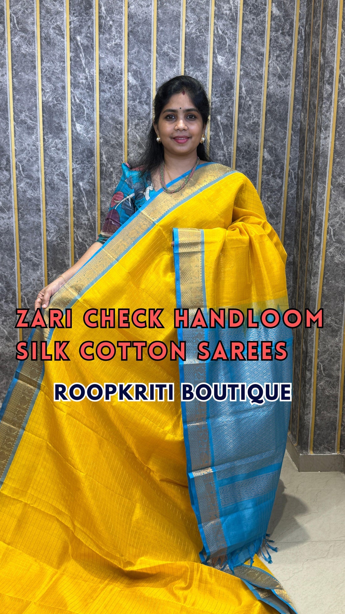 Comment ”Price”to get the direct purchase 🔗

Pure Silk Cotton Saree Light up your festive look with