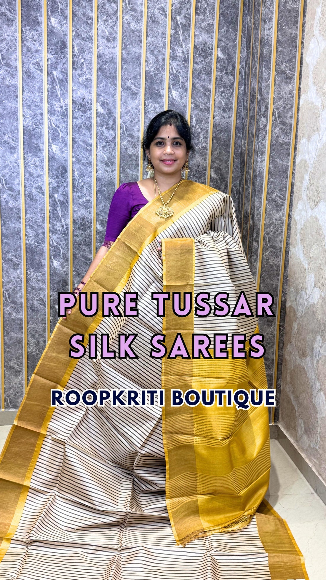Comment ”Price”to get the direct purchase link 

Handloom Pure Tussar Silk Saree

✨ Book online thro