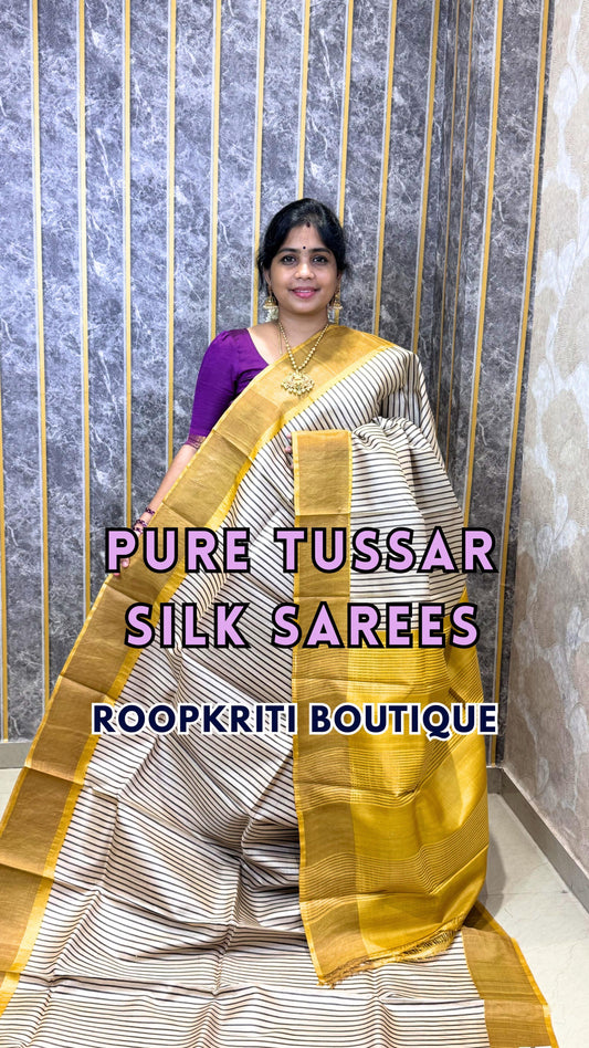 Comment ”Price”to get the direct purchase link 

Handloom Pure Tussar Silk Saree

✨ Book online thro
