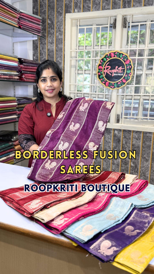Fusion Style Viscose Georgette Saree

✨ Book online through our website — www.roopkritiboutique.com