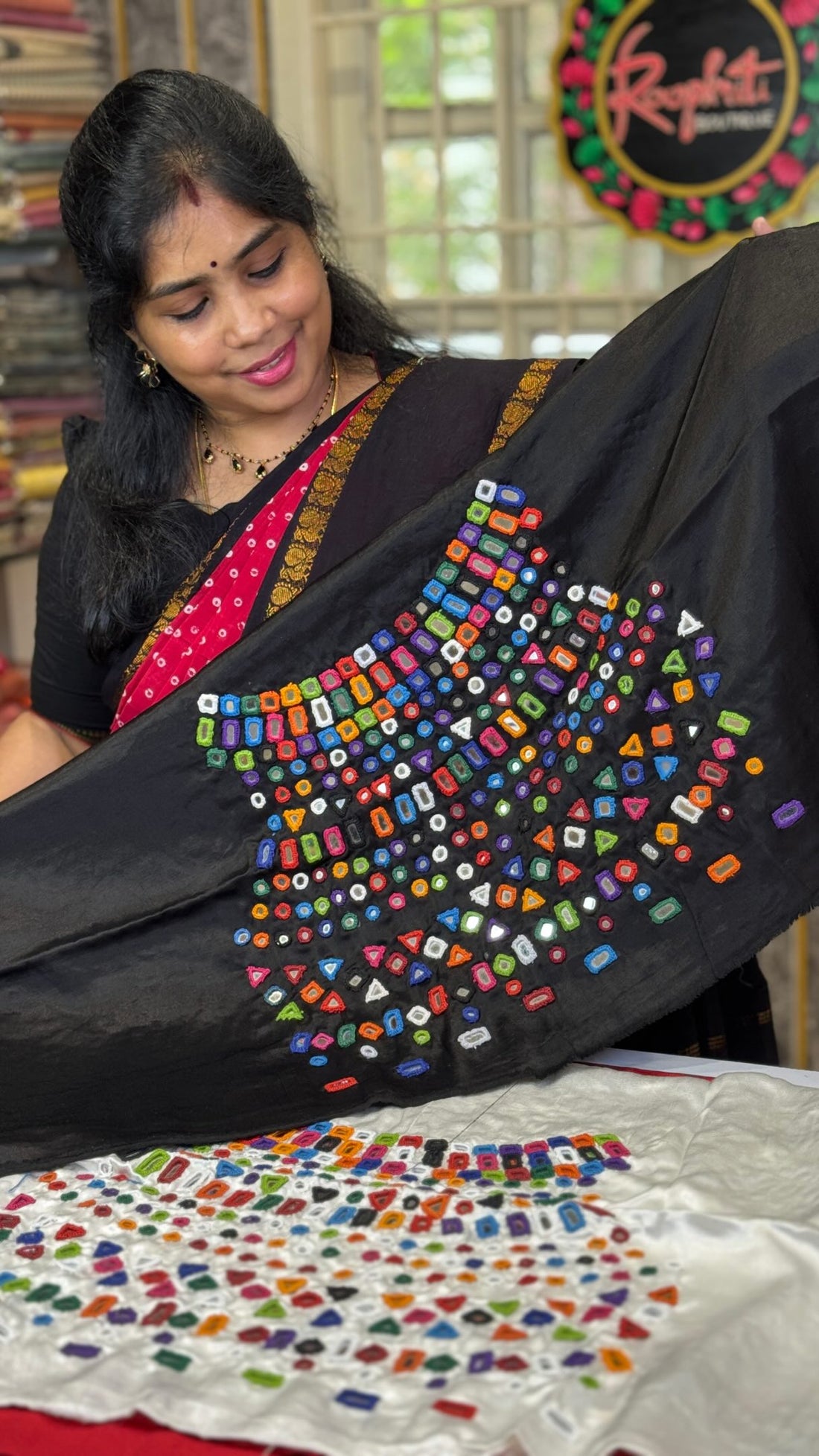 Comment “Mirror” to get the direct link 

Most requested unstitched Mashru silk mirror work blouse a