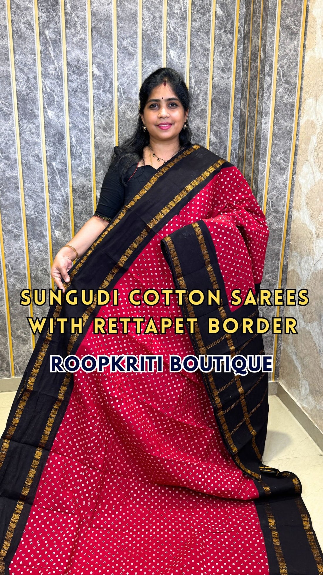 Comment ”Price”to get the direct purchase 🔗

Handloom Sungudi Cotton Saree

✨ Book online through o