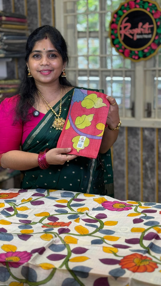 Comment ”Price”to get the direct purchase link 

Unstitched Handloom Pure Tussar Silk Blouse Fabric