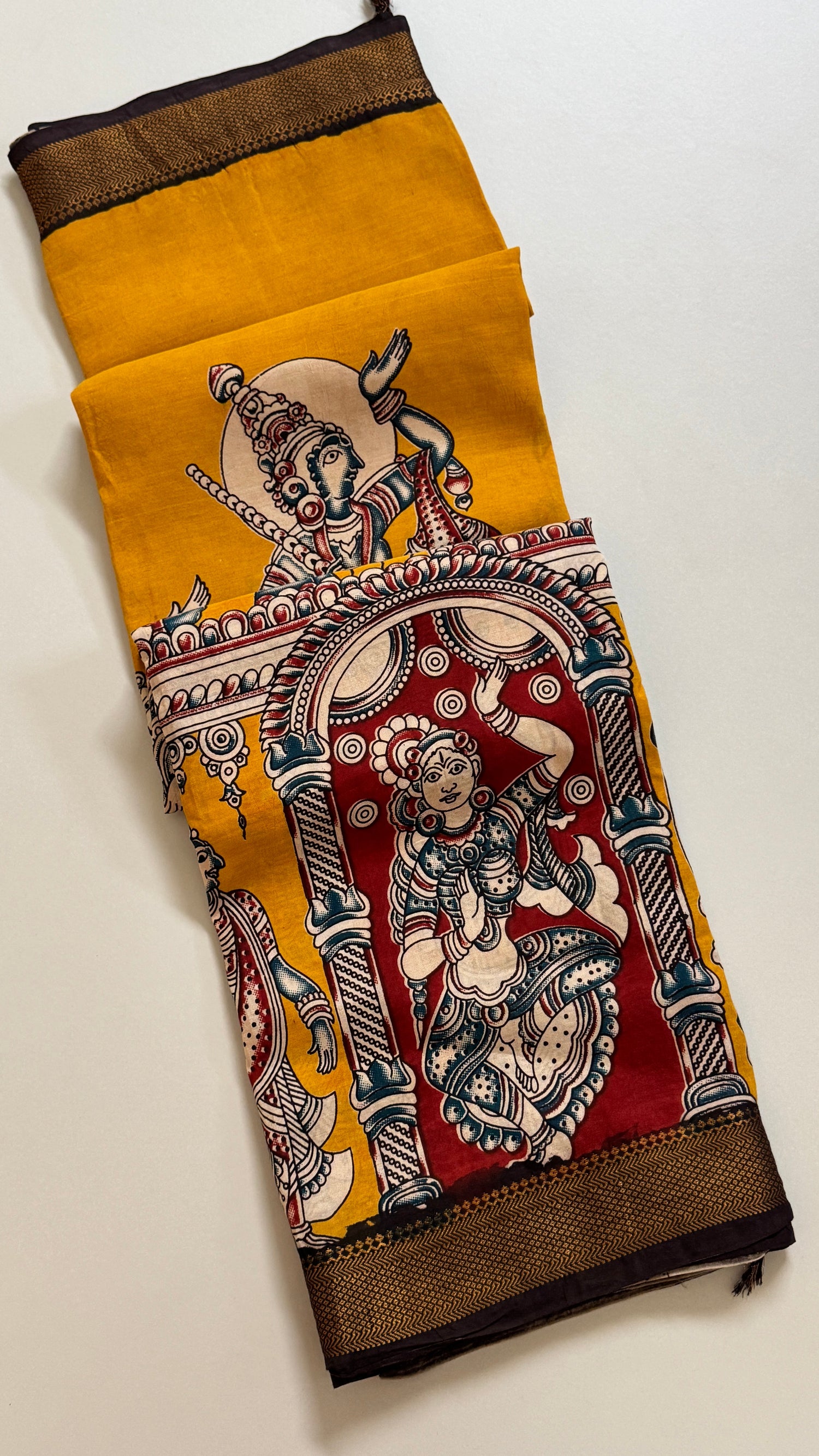 Kalamkari Chennuri Silk Saree