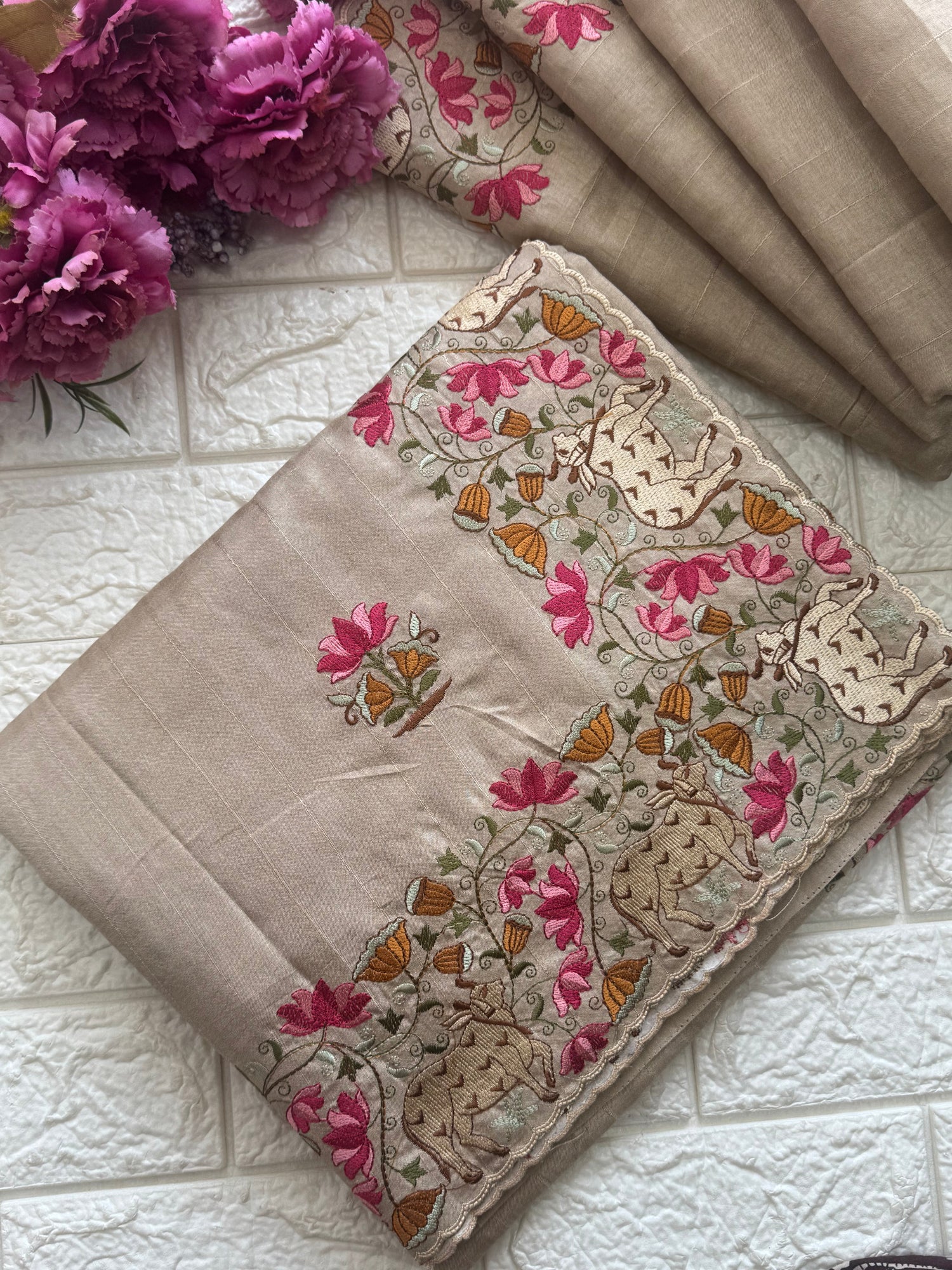 Semi Tussar Saree