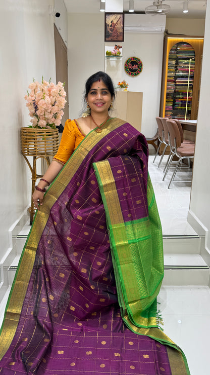 Mayil & Chakram Butta Pure Silk Cotton Saree